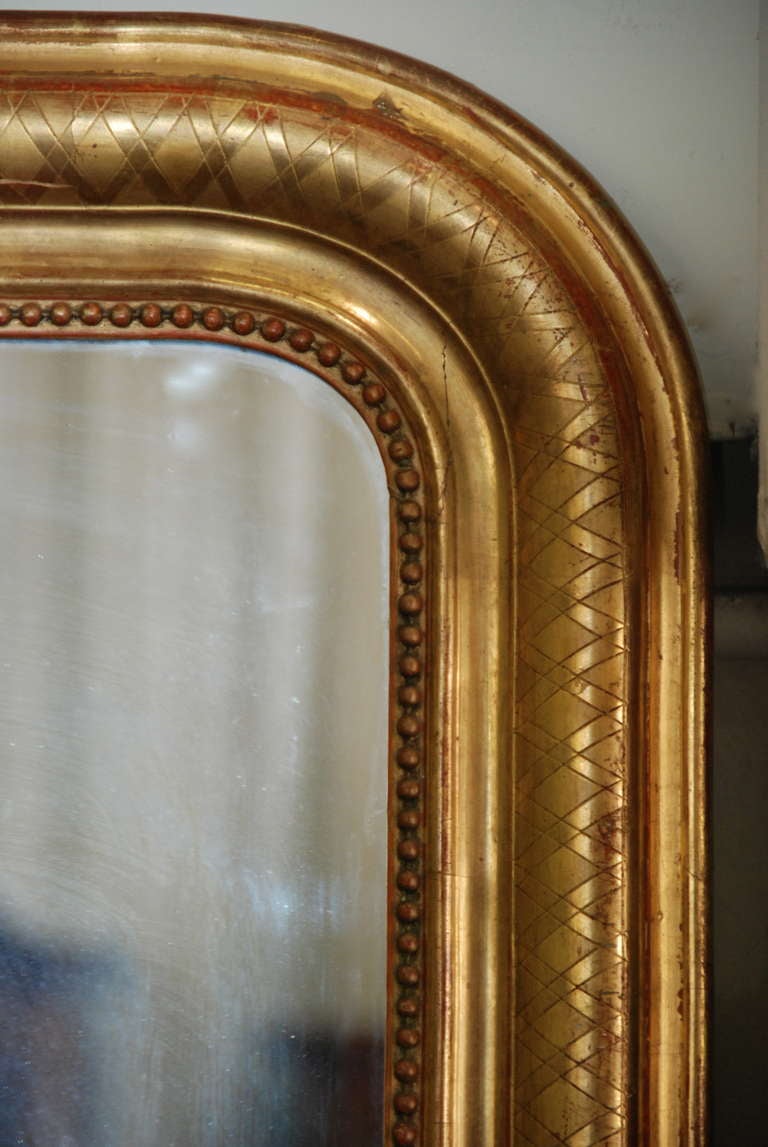 Tall 19th Century Louis Philippe Mirror 4
