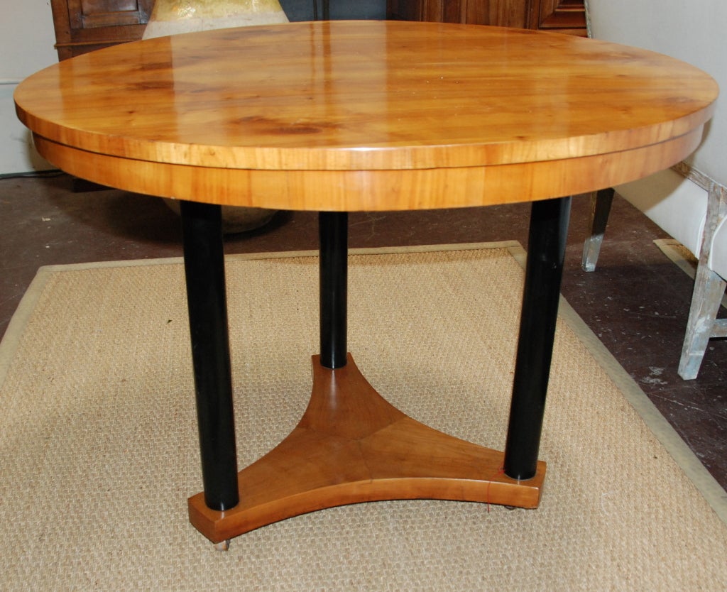 Wood French Biedermeier Table For Sale