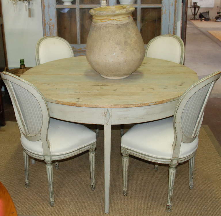 Pair of 19th Century Swedish Gustavian Style Demi Lune Tables 6