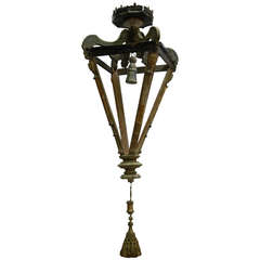 19th c. Italian Wood Church Lantern