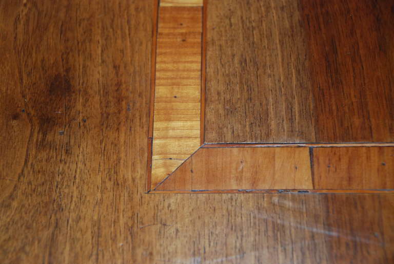 20th Century French Walnut and Cherry Library Table