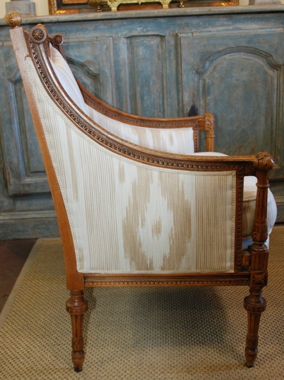 Oak French Bergere Chair