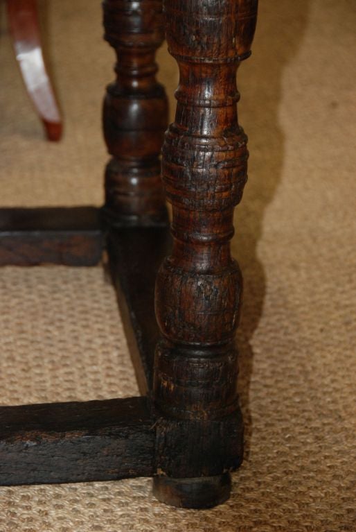 Early 18th Century Spanish Walnut Knee Hole Desk/Library Table 6