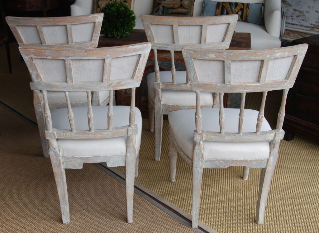 Set of 4 Gustavian Chairs