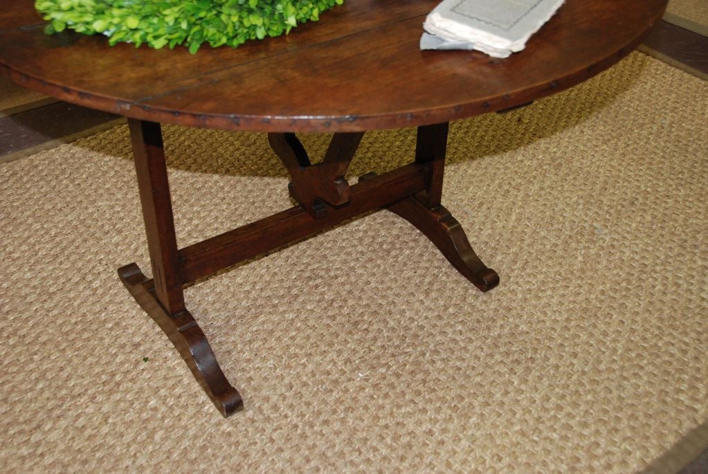 French 19th Century Walnut Wine Tasting Table