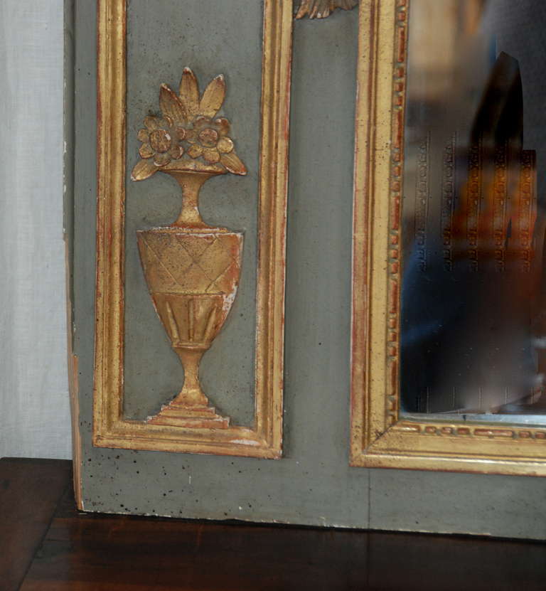 19th Century Painted French Trumeau 2