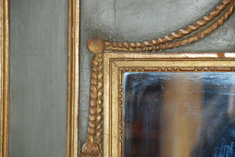 19th Century Painted French Trumeau 4
