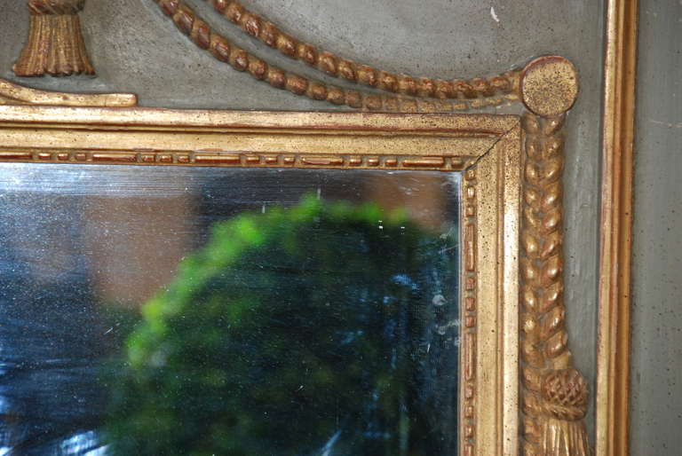 19th Century Painted French Trumeau 5