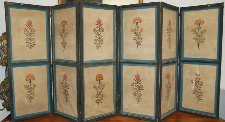 Early 19th c. French Painted  Screen 5