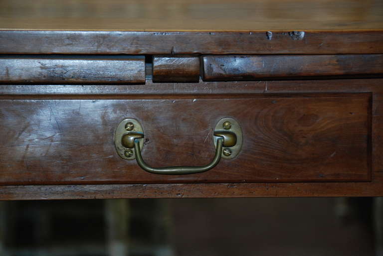 Large 19th c. French Cherry Draw Leaf Table 2