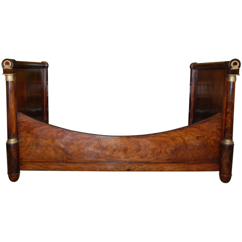French Empire Walnut Daybed