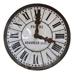 Large 19th Century French Clock Face Used Large 19th Century French Clock Face