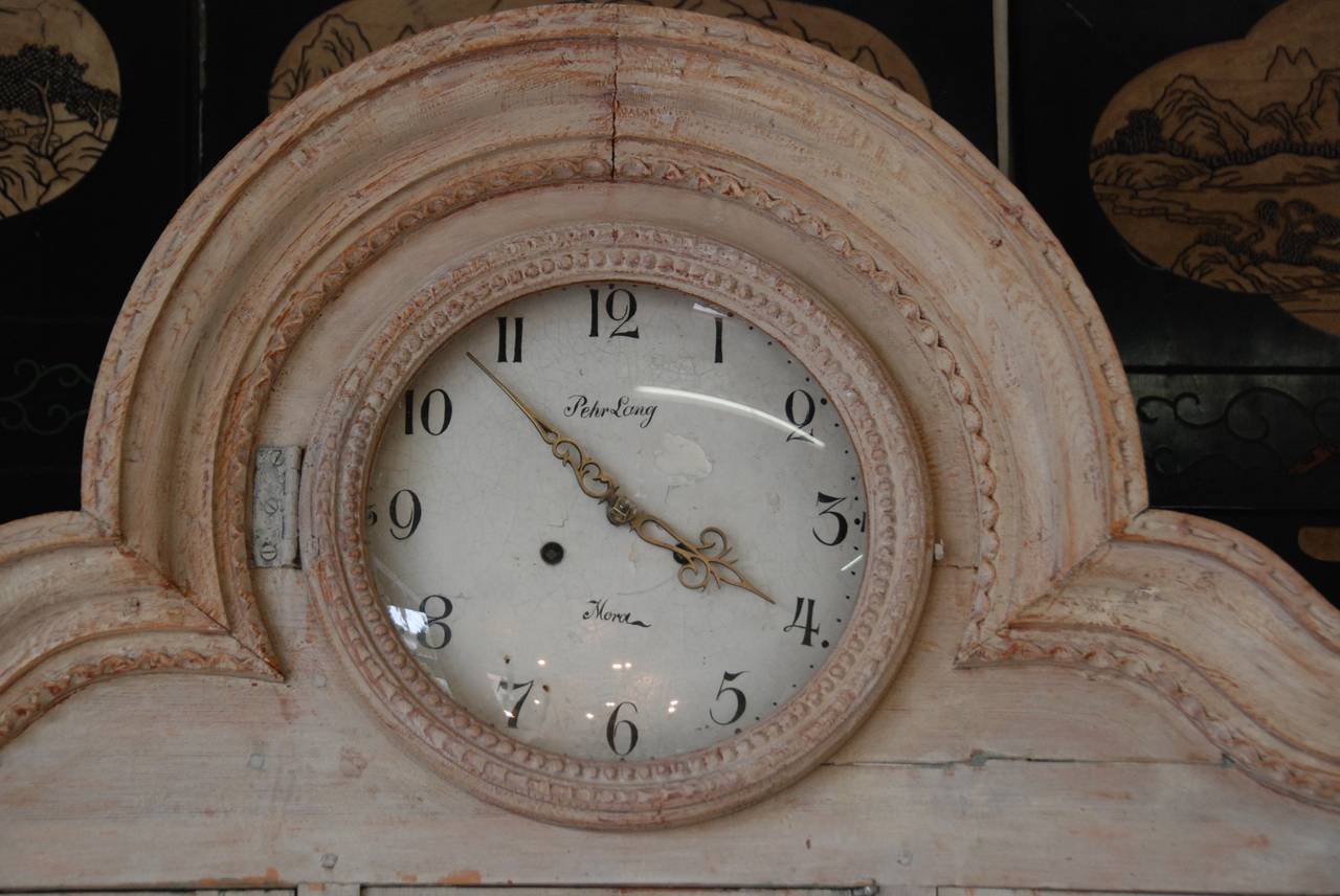 Swedish Rococo Clock Cupboard/Secretary 1