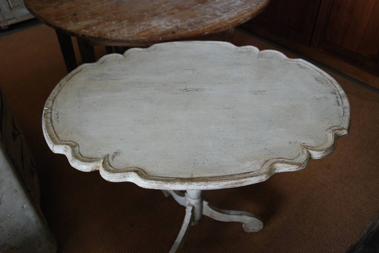 18th Century and Earlier Swedish Rococo Pedestal Table