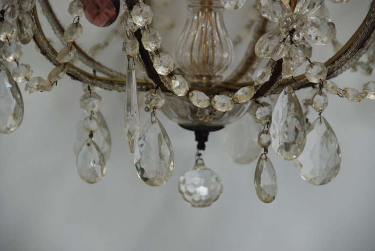 Pair of 19th Century Italian Crystal Chandeliers 5