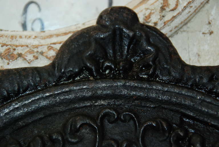 19th Century French Iron Fireback