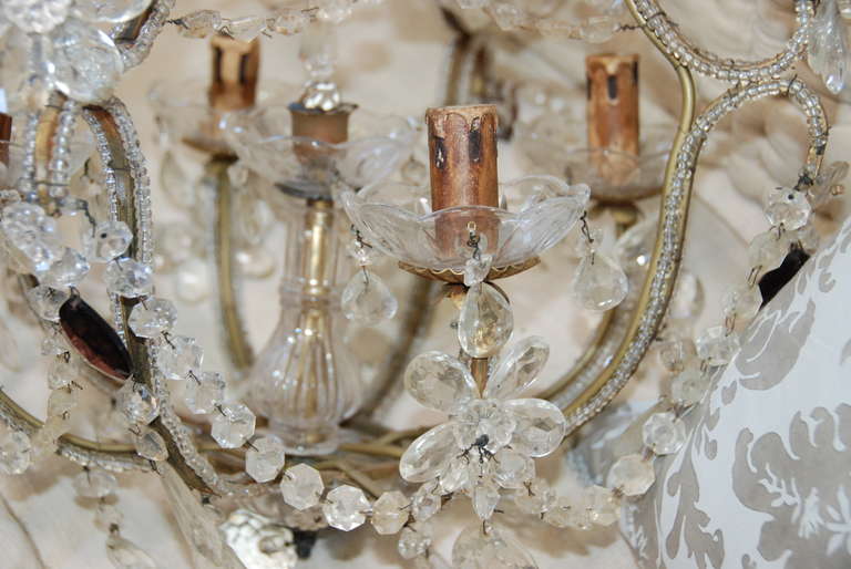 Pair of 19th Century Italian Crystal Chandeliers 2