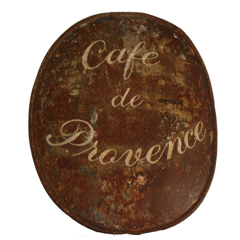 "Cafe de Provence" Sign at 1stdibs
