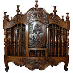 Exceptional Louis XV  Walnut Panetiere