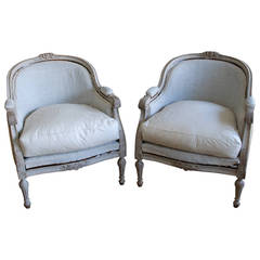 Pair of 19th Century Swedish Bergere Chairs