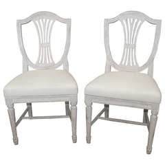 Pair of 19th Century Swedish Chairs