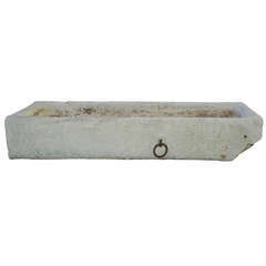 19th Century French Limestone Trough Antique 19th Century French Limestone Trough