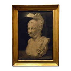 19th Century Original Charcoal and Chalk Drawing