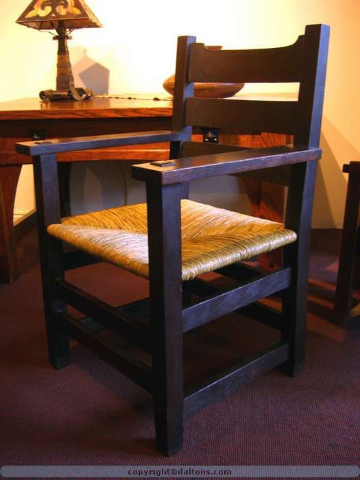 Gustav Stickley "U" Back arm chair