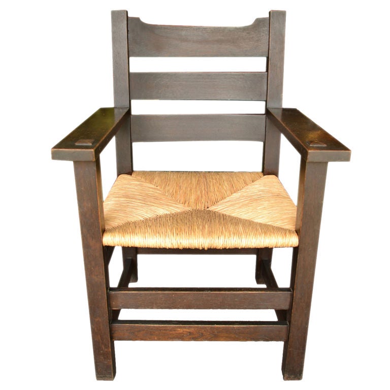 Gustav Stickley "U" Back arm chair For Sale