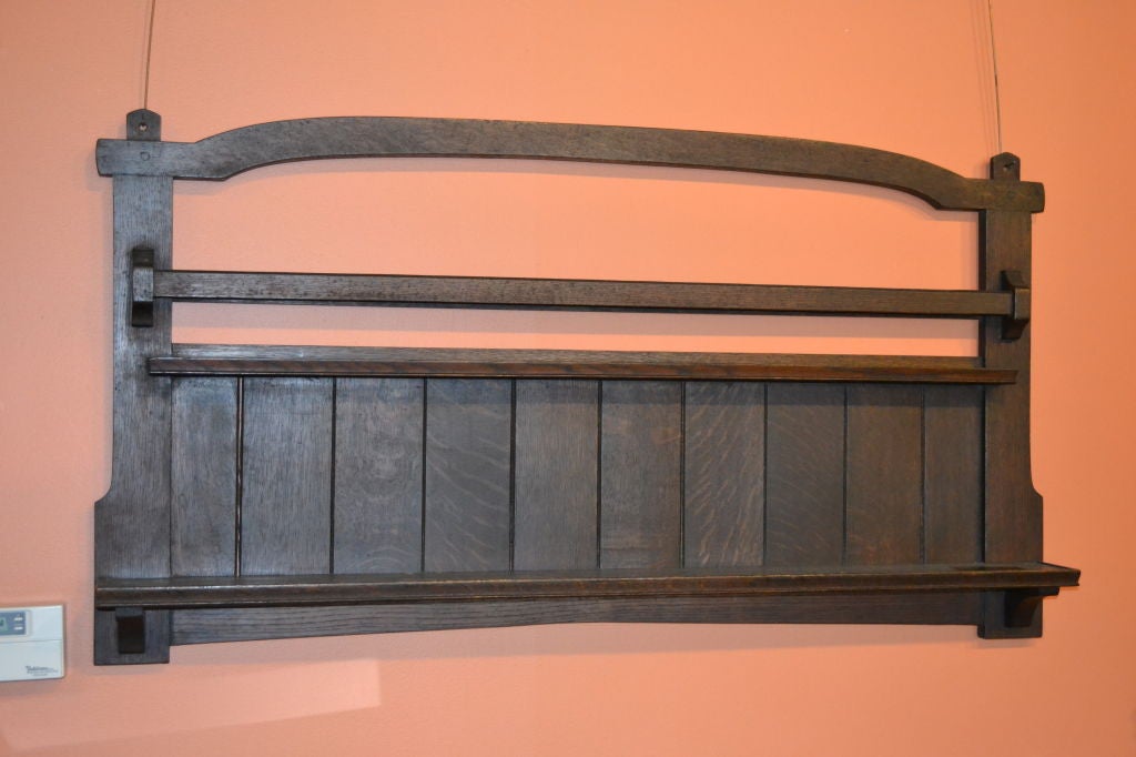 Wall Hanging Plate Rail by Gustav Stickley