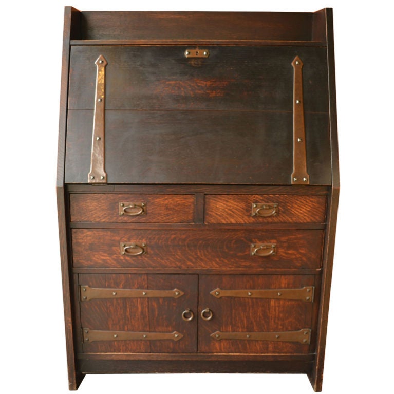 Drop Front Desk By Gustav Stickley For At 1stdibs Drop Front Desk By Gustav Stickley For, Stickley Fall Front Desk