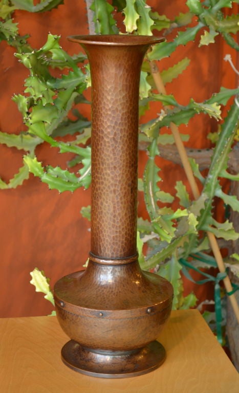 roycroft copper vase