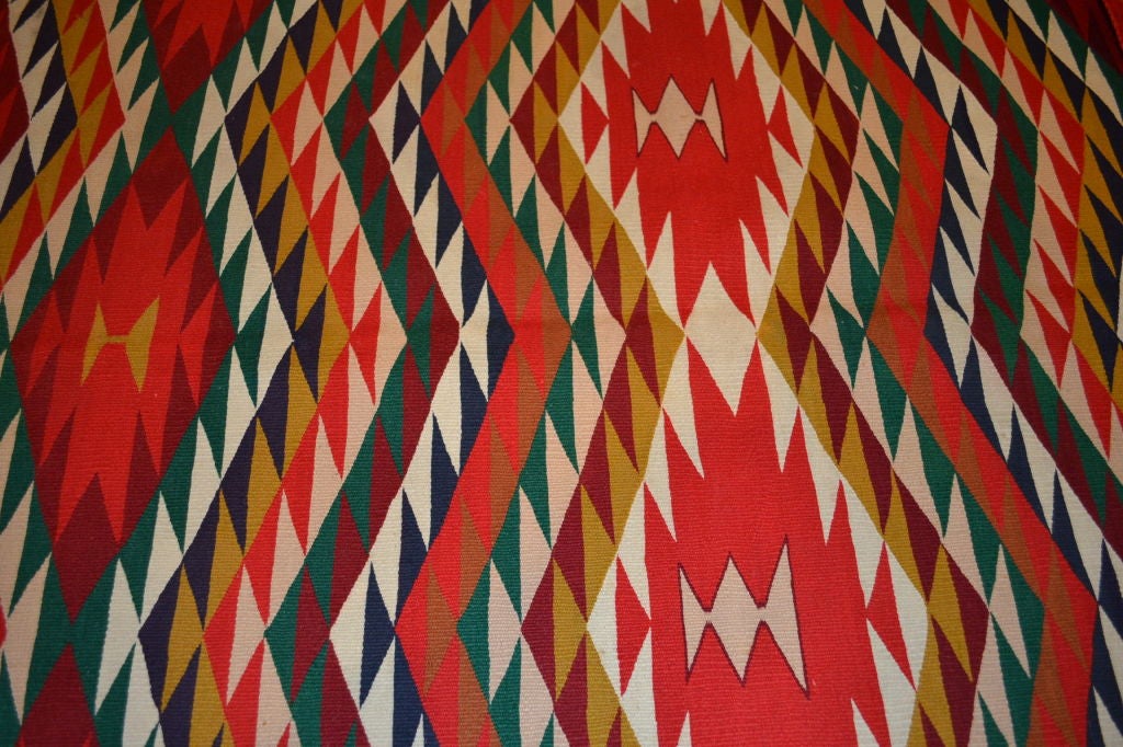 American Navajo Germantown Eye Dazzler, child blanket For Sale