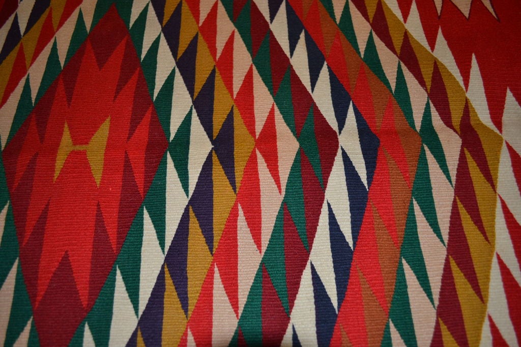 19th Century Navajo Germantown Eye Dazzler, child blanket For Sale