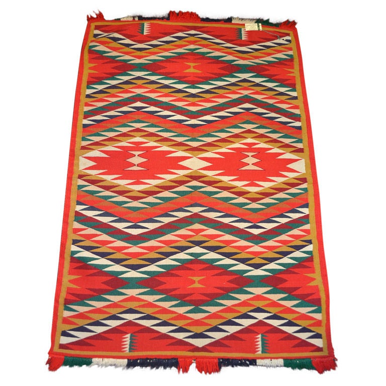 Navajo Germantown Eye Dazzler, child blanket For Sale
