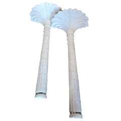 Serge Roche Style Palm Wall Torchiere Floor Lamps 