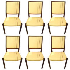 Set of Six Danish Mid-Century Modern Rosewood Dining Chairs by Moller
