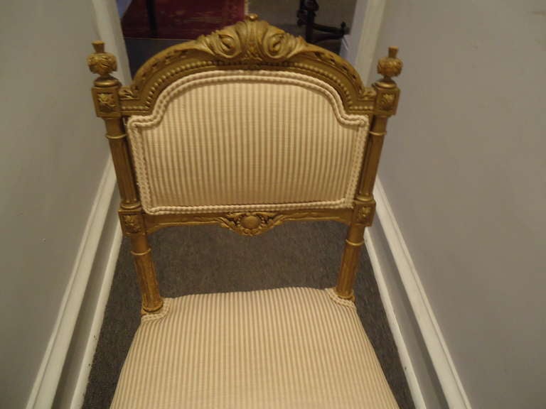 Pair of Exquisite Antique French Salon Chairs In Excellent Condition In Hopewell, NJ