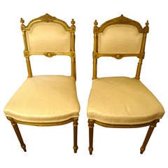 Pair of Exquisite Antique French Salon Chairs