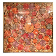 Rich Autumn Colored Framed Tapestry