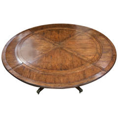 Classical Style Guy Chaddock Round Table with Leaves around Periphery