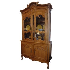 Louis XV French Provincial Pine Cabinet