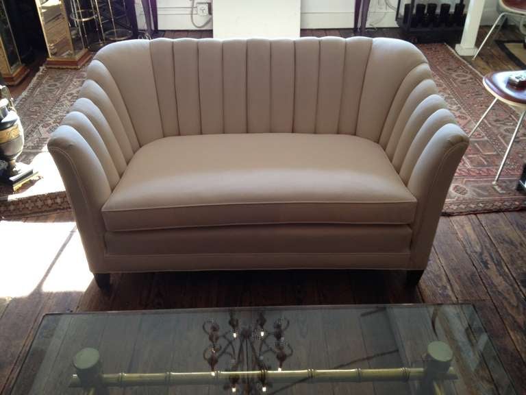 Fabulous Channel Back Loveseat Sofa at 1stDibs channel back sofa