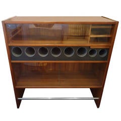 Stylish Danish Mid-Century Modern Teak Bar