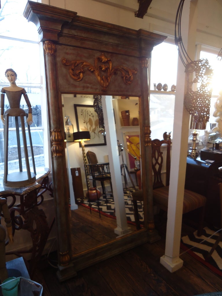 Very large Italian Painted Mirror