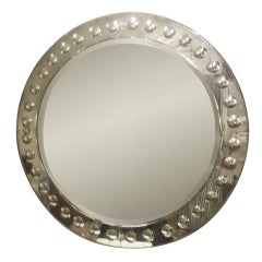 Very Large Round Modern Circle Motiffe Mirror