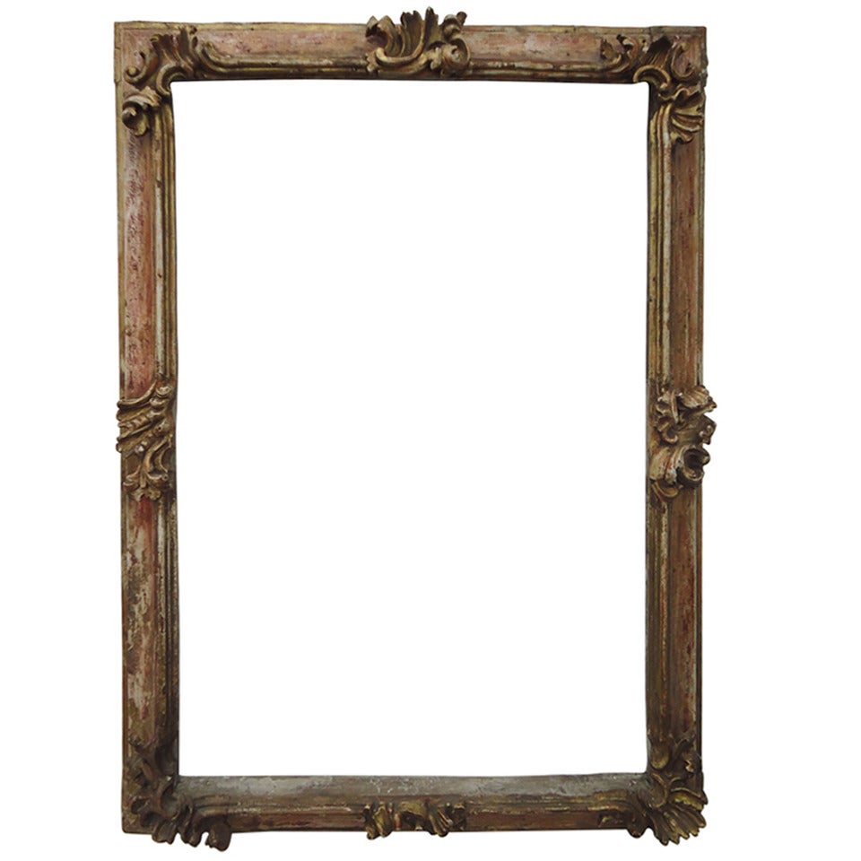Magnificent Large Antique Italian Distressed Frame