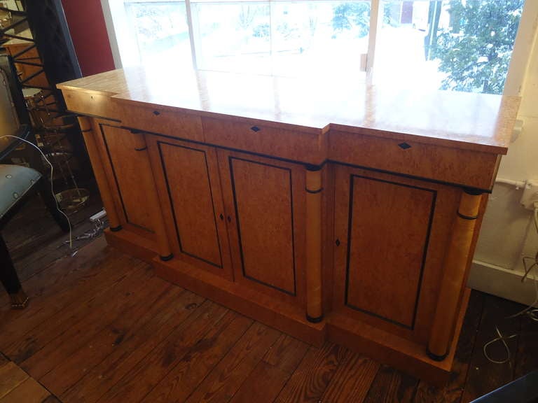 Elegant Biedermeier Style Column Sideboard Buffet