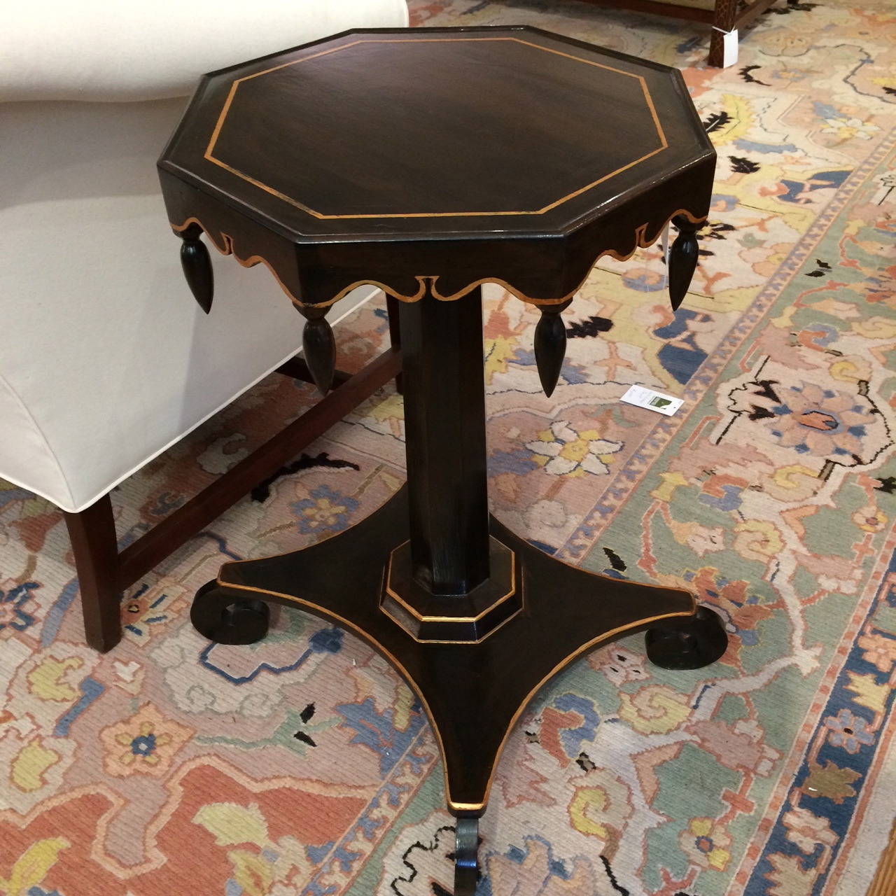 Fabulous Regency Style Octagonal Side Table In Excellent Condition In Hopewell, NJ