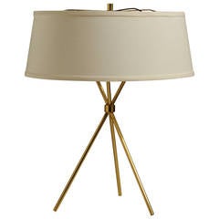 Hansen Brass Tripod Table Lamp